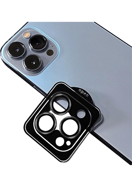 Apple iPhone 13 Pro Max Uyumlu Cl-09 Camera Lens Protector-Koyu Gri