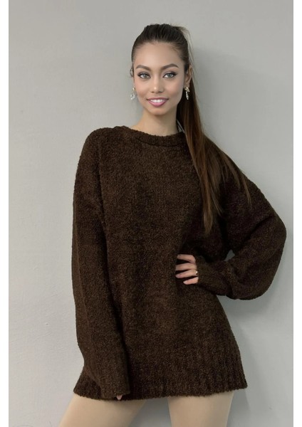 Oversize Buklet Kadın Kazak - Sıcak Tutan ve Modern Şıklık Sunan Kışlık Tasarım