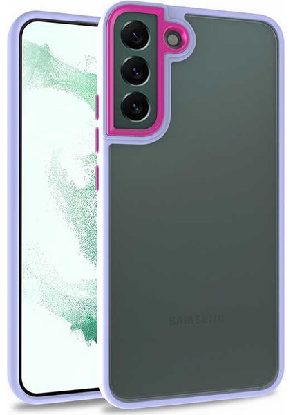 Galaxy S22 Plus Kılıf Flora Kapak-Lila