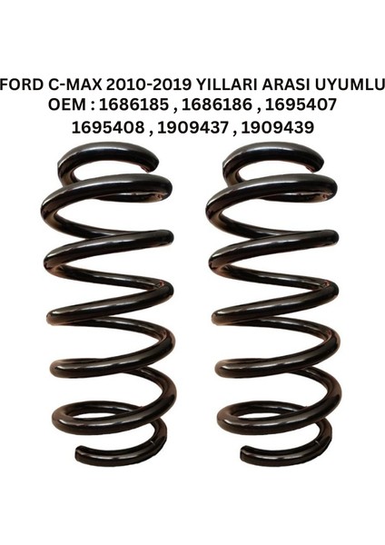 Ford C-Max (2010-2019) Uyumlu Standart Yay ST110122R - Arka Helezon Yay Takımı - 2 Adet