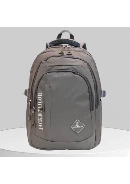 Jack Taılor 2110-60020 Unisex Anatomik Sırt Destekli Günlük ve Okul Sırt Çantası - NKT02110-GRI-TEKEBAT fırsatları