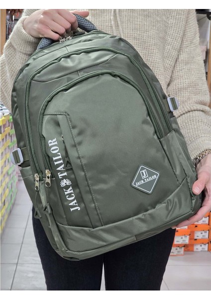 Jack Taılor 2110-60020 Unisex Anatomik Sırt Destekli Günlük ve Okul Sırt Çantası - NKT02110-HAKI-TEKEBAT