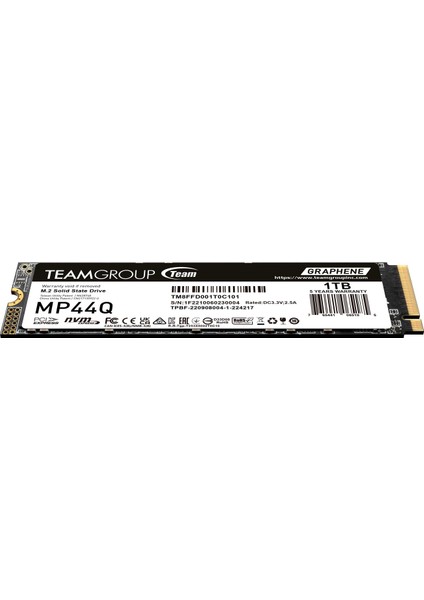 Team MP44Q 1tb GEN4X4 7400/6200MB/S Nvme Pcıe M.2 SSD Disk (TM8FFD001T0C101)