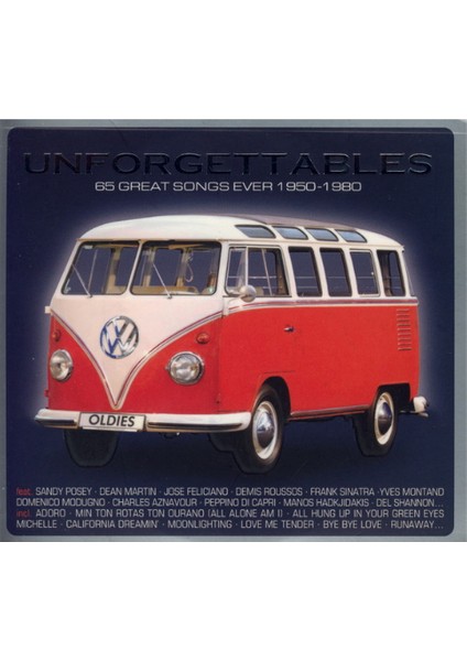 Various – Unforgettables - 65 Great Songs Ever 1950 – 1980 CD