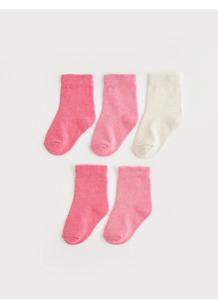 Lcw Baby Basic Kız Bebek Soket Çorap 5'li