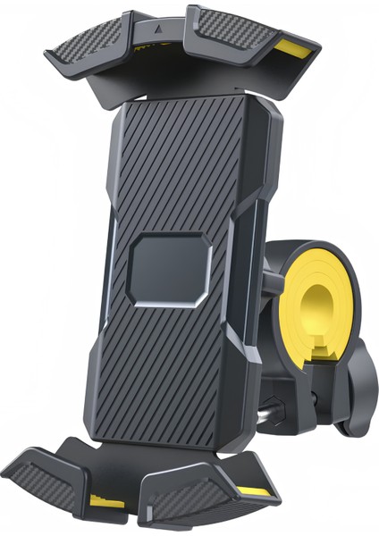 Sp3 Motorsiklet Telefon Tutucu E-Bike Bisiklet Elektrikli Scooter Uyumlu Gidona Bağlanan Kilit Butonlu Telefon Tutacağı