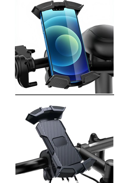 Sp3 Motorsiklet Telefon Tutucu E-Bike Bisiklet Elektrikli Scooter Uyumlu Gidona Bağlanan Kilit Butonlu Telefon Tutacağı fiyatları