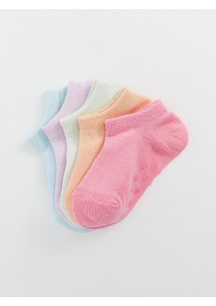 Lcw Baby Pembe Basic Kız Bebek Patik Çorap 5'li