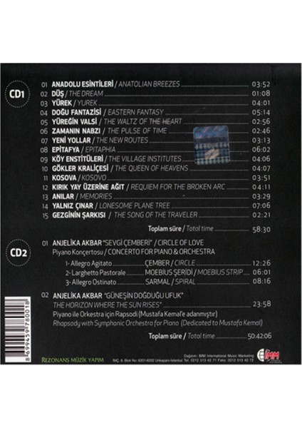 Anjelika Akbar - Içimdeki Türkiyem CD