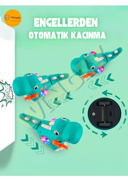 Müzikli, Işıklı ve Hareketli Dinozor - Emeklemeye Yardımcı Eğlenceli Oyuncak modelleri