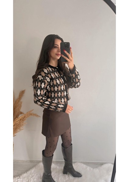 Kaylea Lüx Kahve Etek