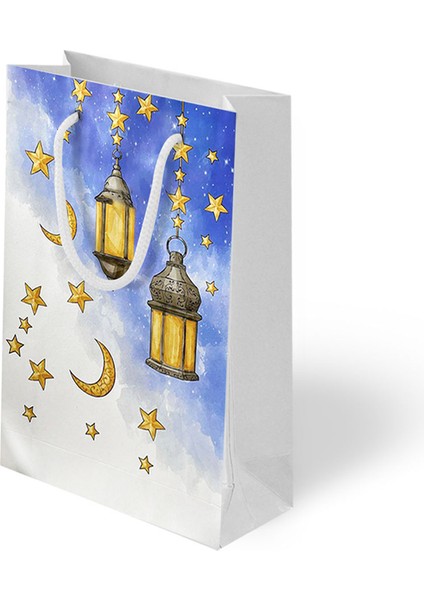 Ramazan Temalı Karton Çanta 26 x 40 cm 5 Adet