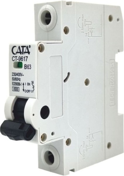 CT-9617 63 Amper Sigorta ( B Tipi / Monofaze / 4.5 Ka )