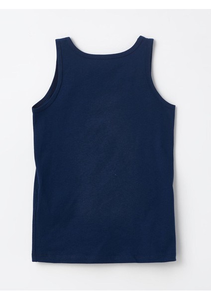 Lcw Kids Beyaz Baskılı Bisiklet Yaka Erkek Çocuk Atlet 2'li modelleri