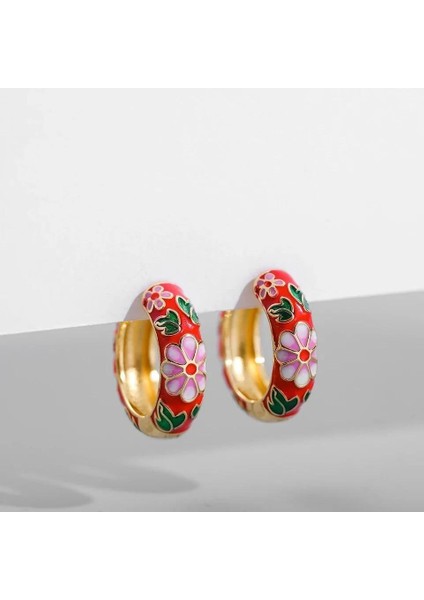 Vip Mineli Küpe-Nar Çiçeği