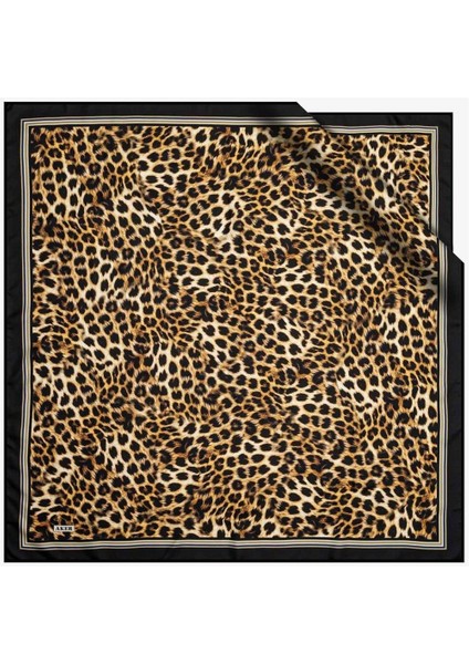 Sura Ipek Eşarp Nostalji Leopar Desen 7984-311