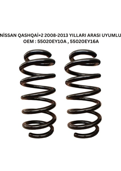 ST123061R - 2008-2013 Nissan Qashqai+2 Arka Helezon Yay Takımı (2 Adet)