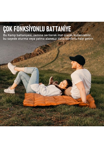 Kamp Battaniyesi, Seyahat Yorganı, Dış Mekan Kamp Outdoor Şal, Battaniye 175-135 cm Kırmızı