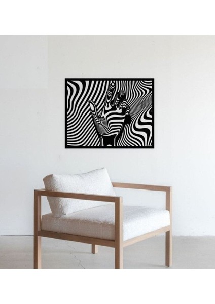 Lazer Kesim Ahşap Duvar Tablosu, 80X100 Dekor Modern Insan, Hayvan Figürlü 2022 Tasarım.