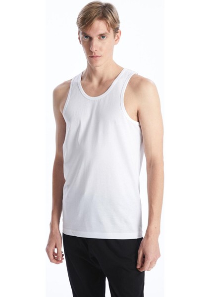 Optik Beyaz U Yaka Penye Erkek Atlet 2'li fiyatları