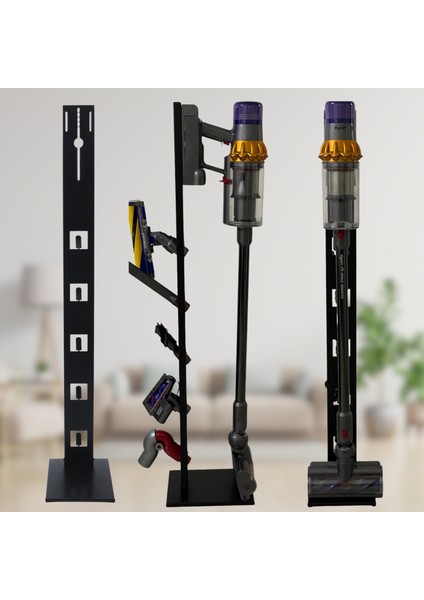 Kablosuz Süpürge Standı Dyson Philips Bosch Tefal Uyumlu Süpürge Standı Dikey Süpürge Standı fırsatları