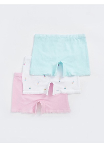 Lcw Kids Baskılı Kız Çocuk Boxer 3'lü