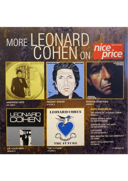 Leonard Cohen – More Best Of – CD