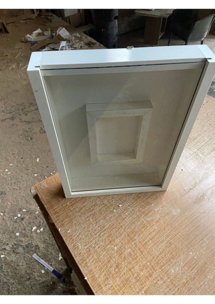 Emass Kuru Gül Çerçevesi Safir Meşe 40 x 30 Asetat Plastik Camlı