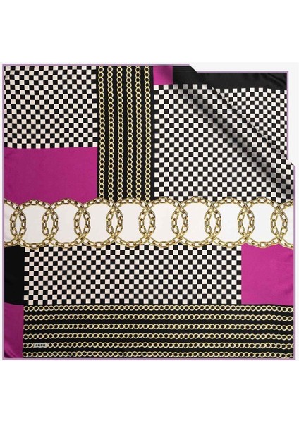 Tivil Ipek Eşarp Nostalji Zincir Desen 7925-991