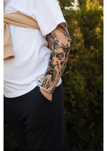 Giyilebilir Desenli Kol Dövmesi 3D Baskılı Tattoo