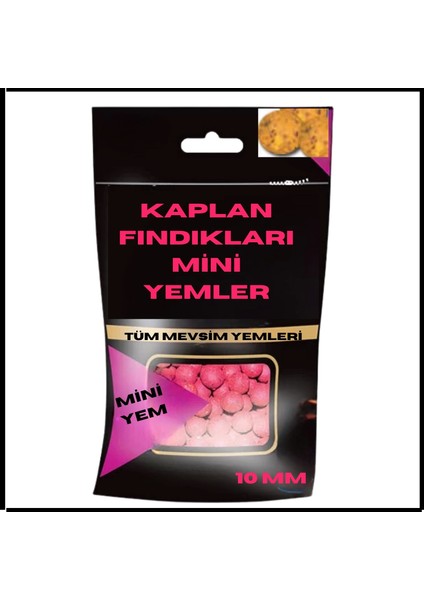 Uyguna-Yakala 10 mm Mini Yem Topları Kaplan FINDIKLARI-OOM.012