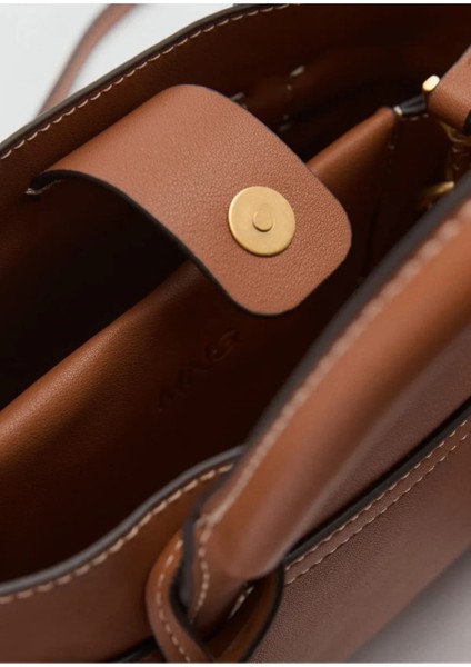 Kilitli Mini Shopper Çanta