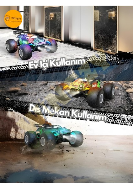 Uzaktan Kumandalı Full Fonksiyon Şarjlı Işıklı Drift Özelikli 4x2 20 Km Hız Of Road Araba fırsatları