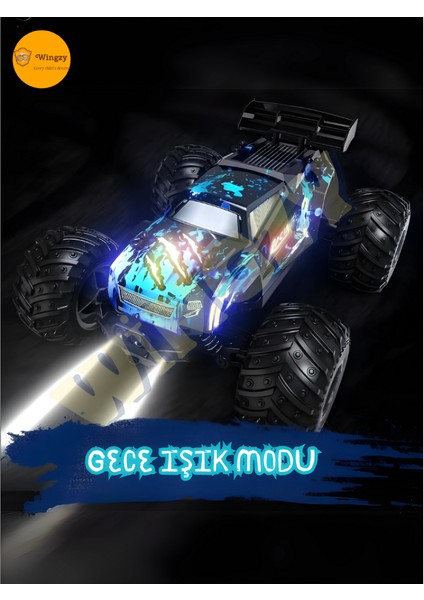 Uzaktan Kumandalı Full Fonksiyon Şarjlı Işıklı Drift Özelikli 4x2 20 Km Hız Of Road Araba indirimleri