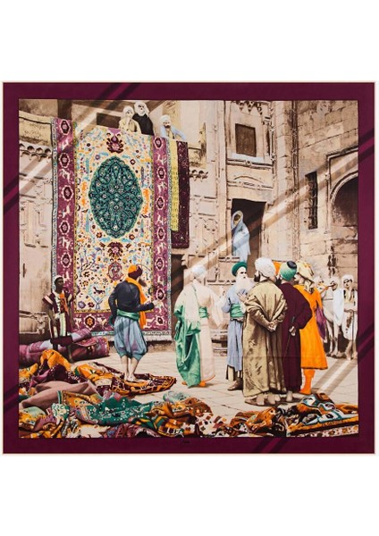 Sura Ipek Eşarp Halı Taciri Özel Koleksiyon Ottoman Serisi 2792-361