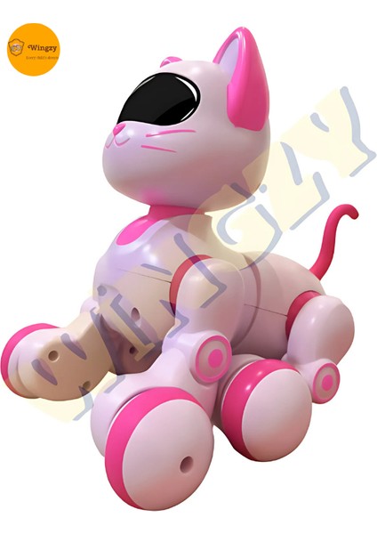 Wingzy Uzaktan Kumandalı Şarjlı Akıllı Kedi - Interaktif, Eğitici ve Eğlendirici Robot Oyuncak