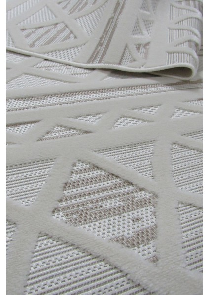 8367A Krem-Vizon Bohem Modern Iskandinav Dokuma Halı Kesme Yolluk-Koridor-Antre-Yatak Odası-Mutfak-Hol modelleri