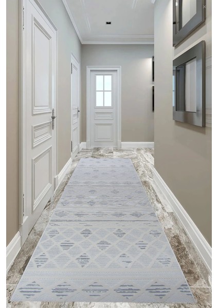 8367A Krem-Gri Bohem Modern Iskandinav Dokuma Halı Kesme Yolluk-Koridor-Antre-Yatak Odası-Mutfak-Hol fiyatları