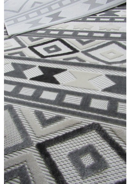 8397A Krem-Gri Bohem Modern Iskandinav Dokuma Halı Kesme Yolluk-Koridor-Antre-Yatak Odası-Mutfak-Hol fırsatları