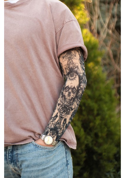 Giyilebilir Desenli Kol Dövmesi 3D Baskılı Tattoo fiyatları