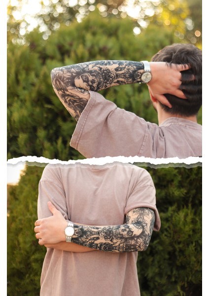Giyilebilir Desenli Kol Dövmesi 3D Baskılı Tattoo modelleri