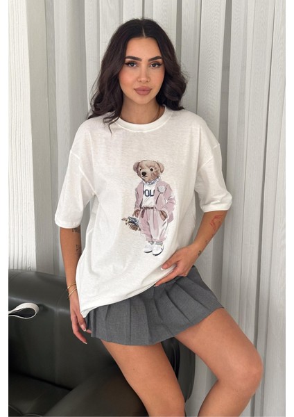 Teddy Bear Tshirt Oversize Kalıp 555 fiyatları