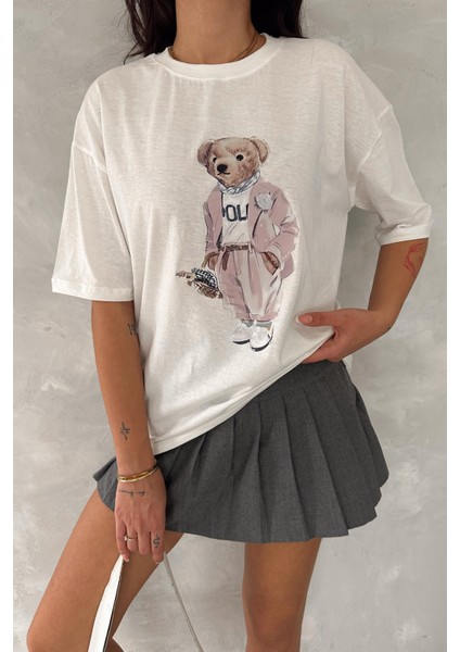 Teddy Bear Tshirt Oversize Kalıp 555 fırsatları