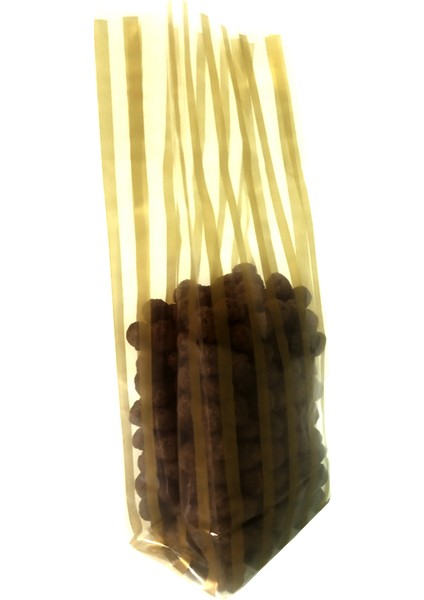 OPP Kare Taban Körüklü Torba Gold Çizgili 10x31x7 cm 500 ADET