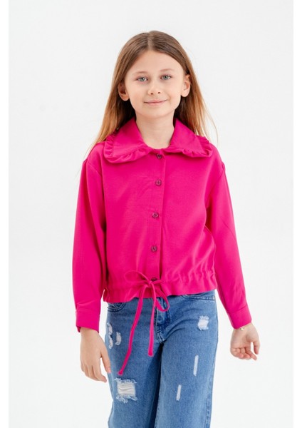 Kız Çocuk Beli Büzgülü Gömlek 3121 fiyatları