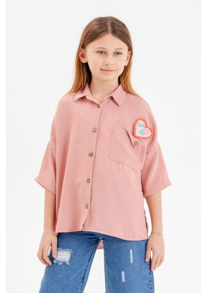 Kız Çocuk Cep Detaylı Gömlek 3120 fiyatları