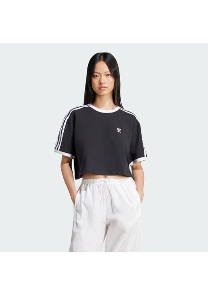 Adicolor 3-Stripes Loose Crop Kadın Tişört