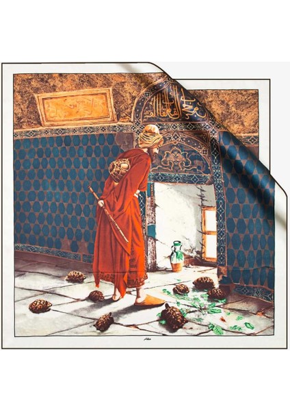 Sura Ipek Eşarp Kaplumbağa Terbiyecisi 3121-311
