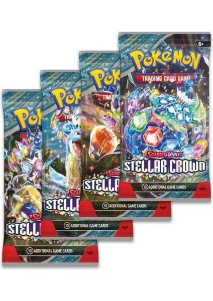 Pokemon Stellar Crown Bst Booster English Tcg Online Oyun Kodlu Pokemon Kart - 3 Adet