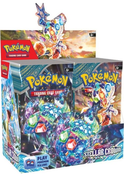 Pokemon Stellar Crown Bst Booster English Tcg Online Oyun Kodlu Pokemon Kart - 3 Adet